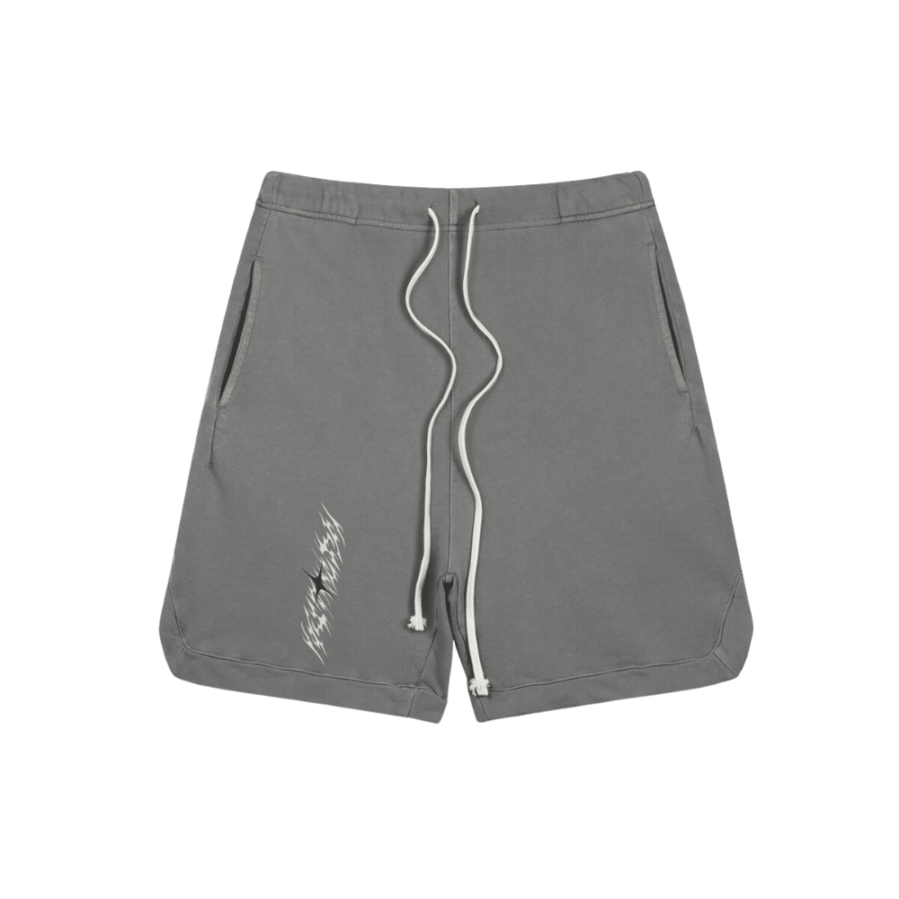 Future Foundation - Clipped Corner Washed Sweat Shorts (Dark Grey)