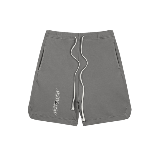 Future Foundation - Clipped Corner Washed Sweat Shorts (Dark Grey)