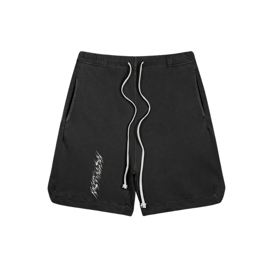 Future Foundation - Clipped Corner Washed Sweat Shorts (Faded Black)