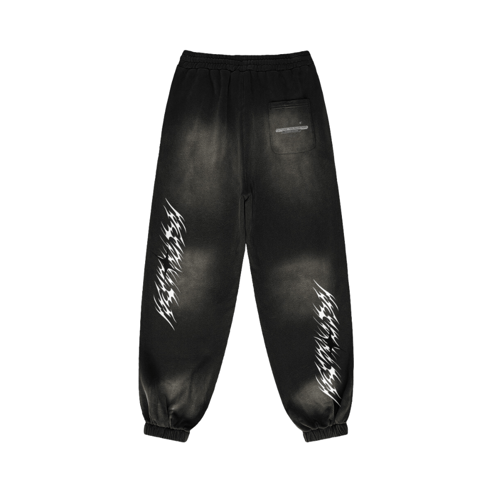 Future Foundation - Strider (Smoky Black) 400GSM Sun Faded Sweatpants