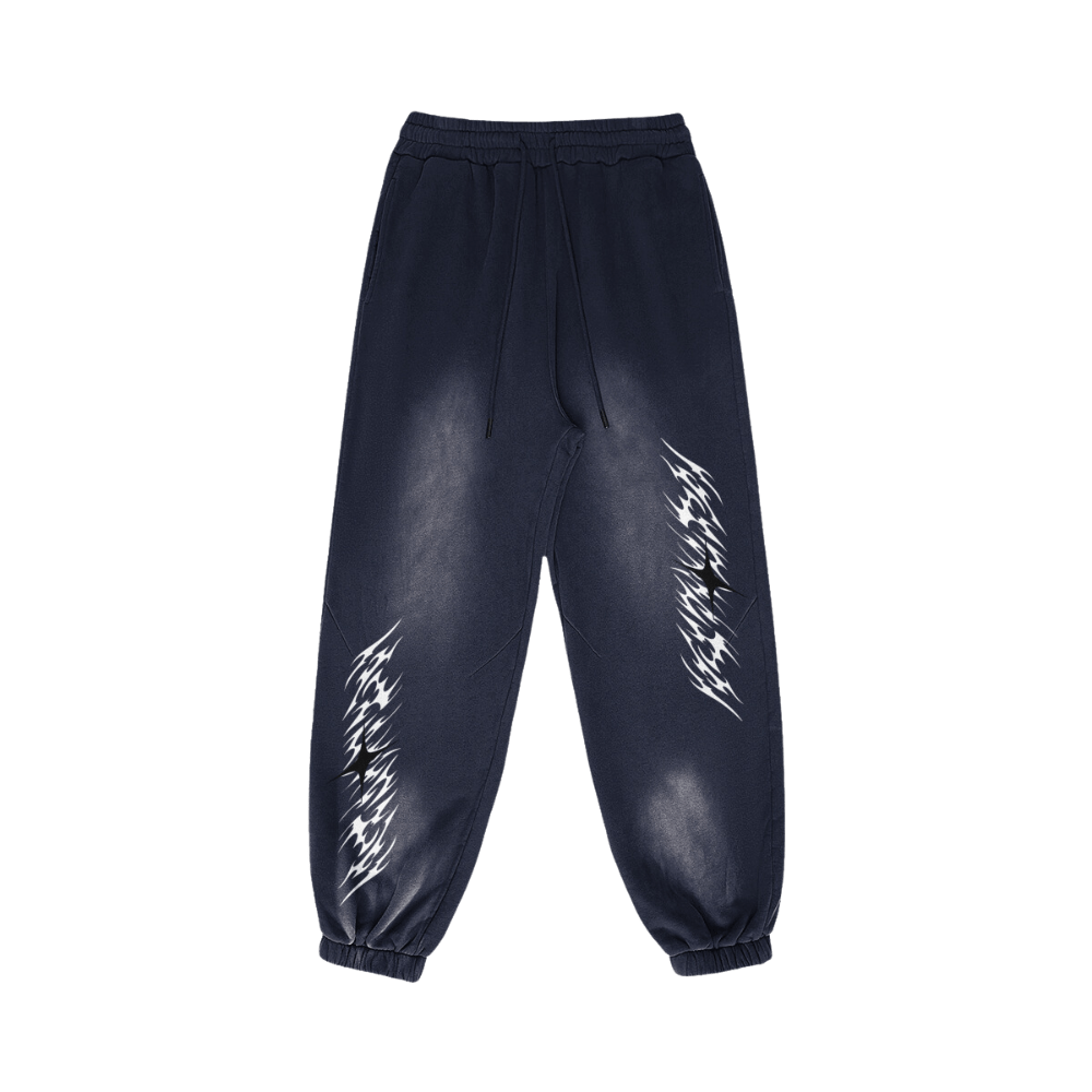 Future Foundation - Strider (Dark Blue) 400GSM Sun Faded Sweatpants