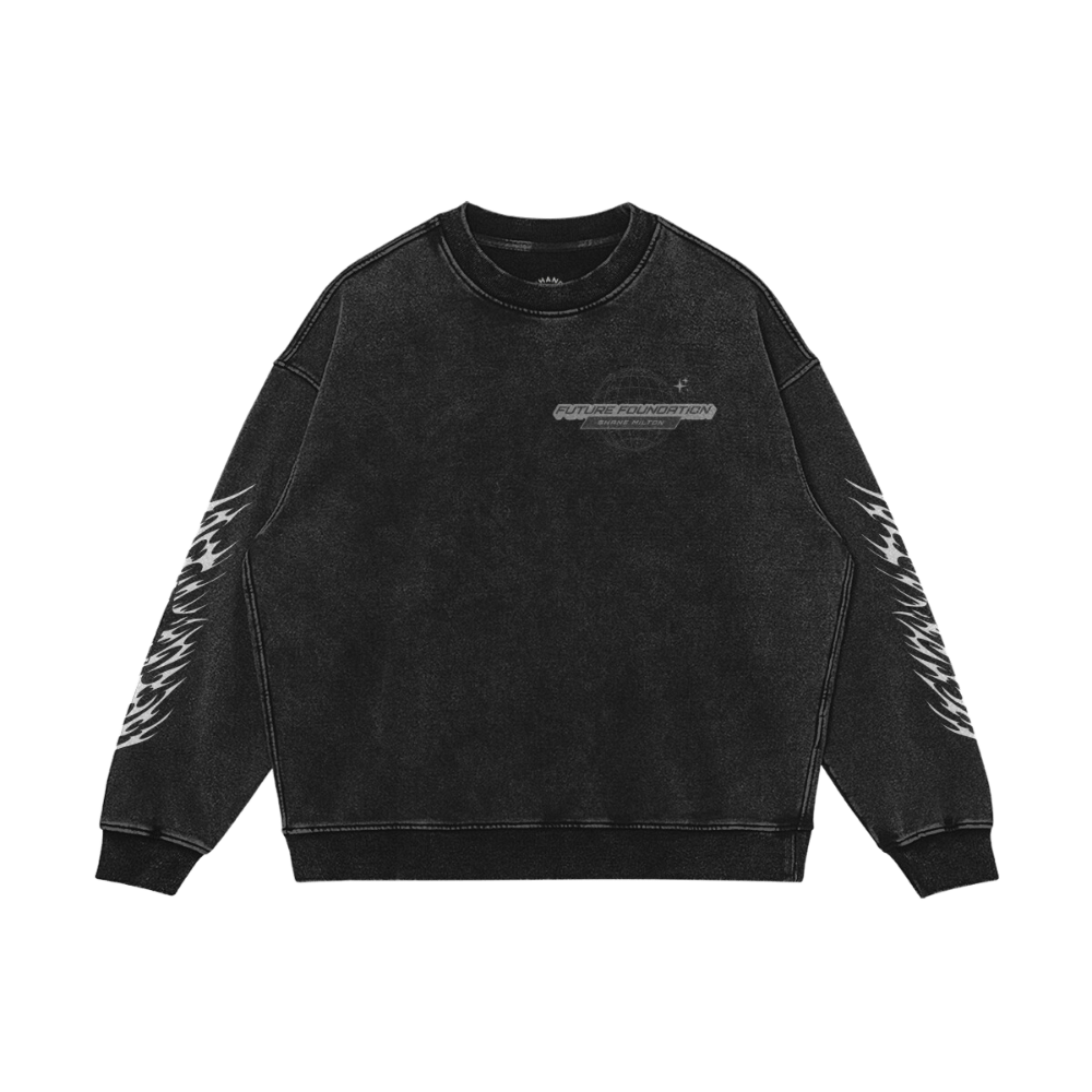 Future Foundation - Drive (Faded Black) - 440GSM Ultra Heavyweight Sweatshirt