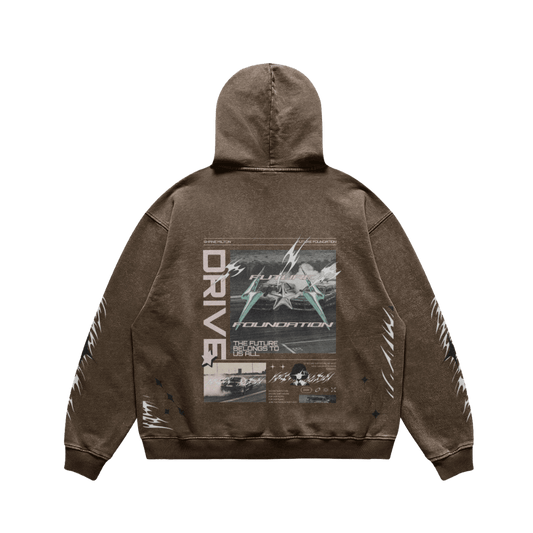 Future Foundation - Drive (Earth Brown) - 440GSM Super Heavyweight Hoodie