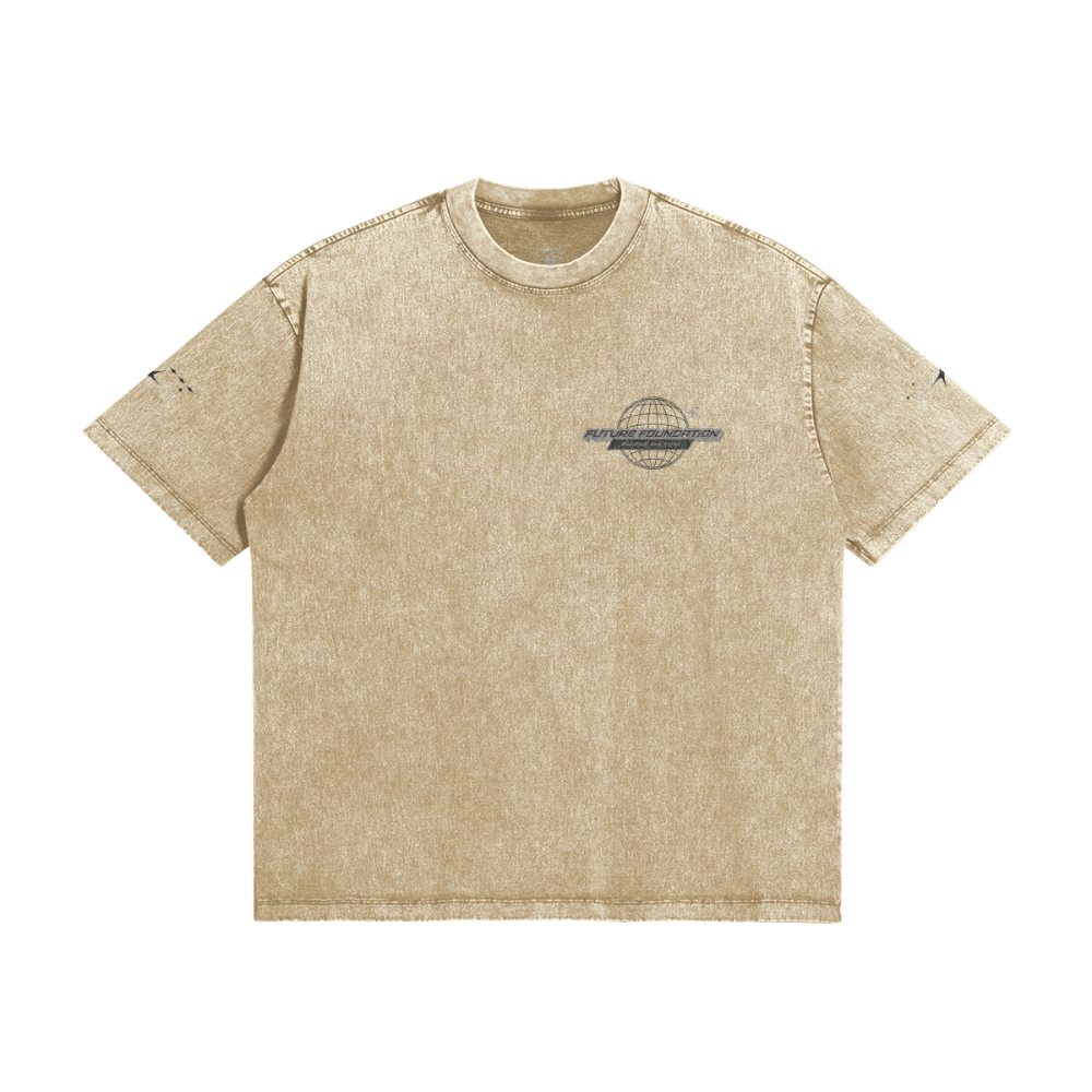 Future Foundation - Love (Khaki) - Snow Wash Graphic Tee