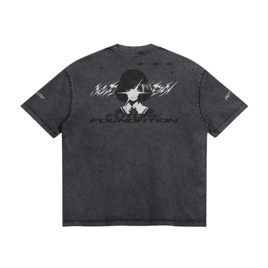 Future Foundation - Love (Dark Grey) - Snow Wash Graphic Tee