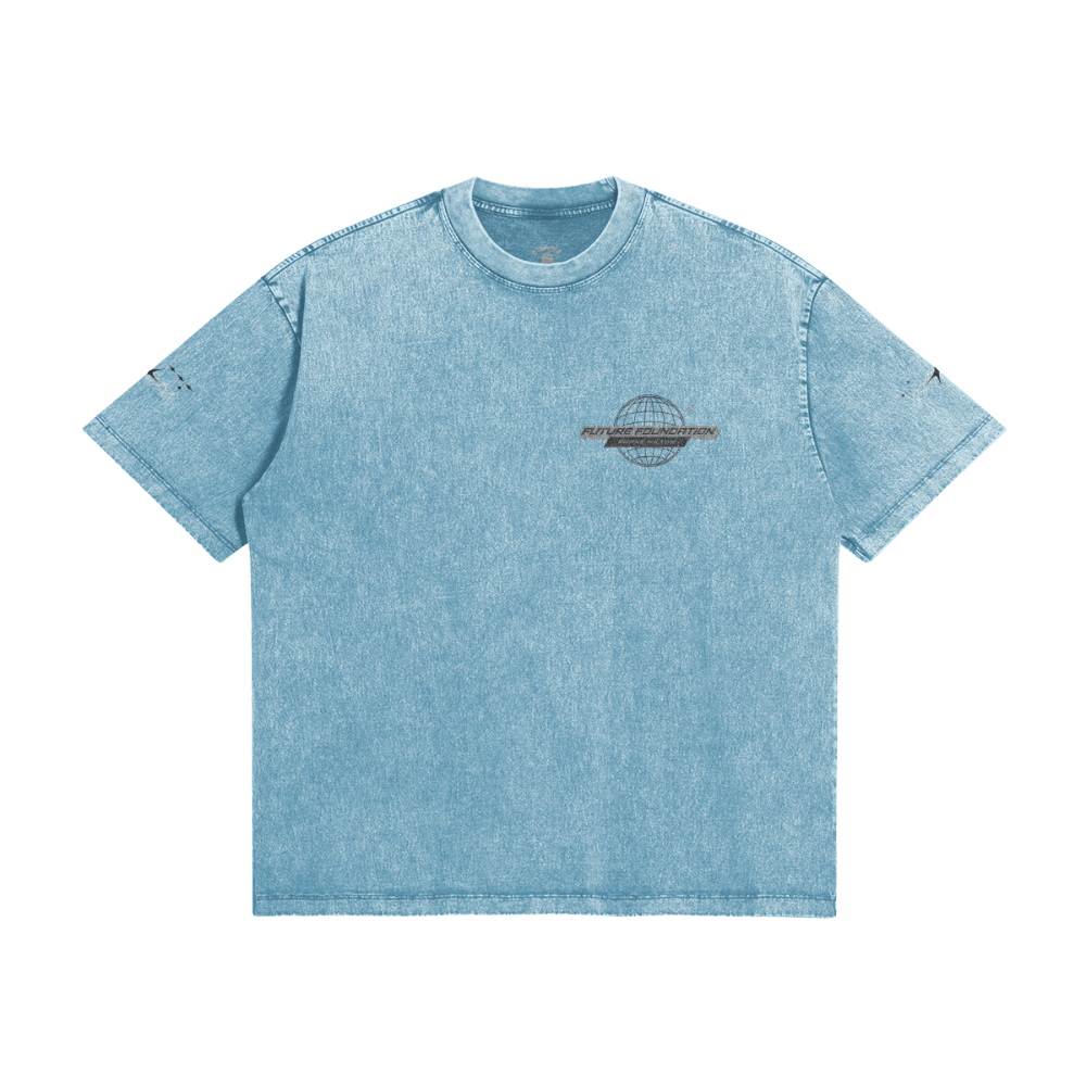 Future Foundation - Love (Pastel Blue) - Snow Wash Graphic Tee