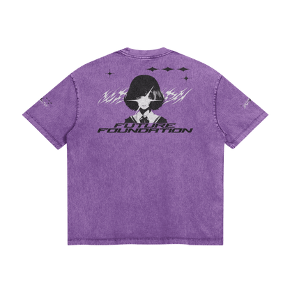 Future Foundation - Love (Dark Lavender) - Snow Wash Graphic Tee