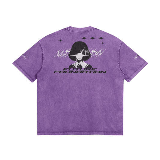 Future Foundation - Love (Dark Lavender) - Snow Wash Graphic Tee