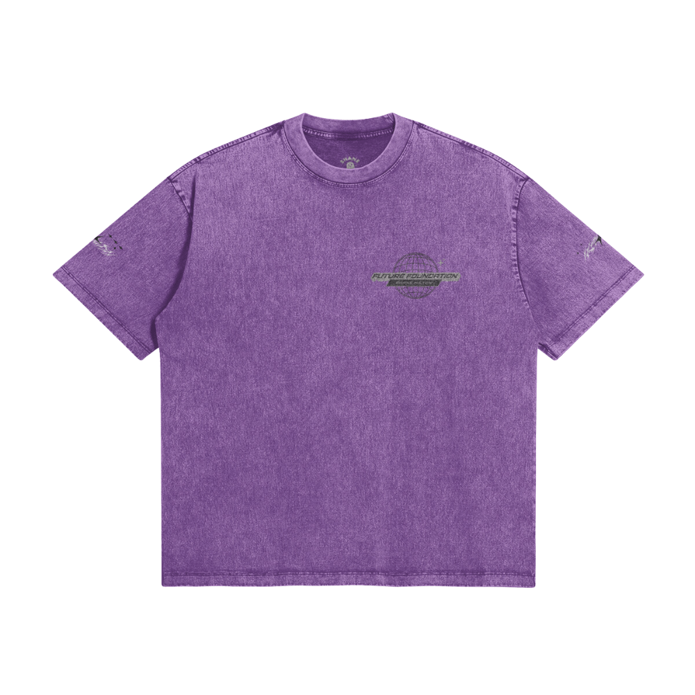 Future Foundation - Love (Dark Lavender) - Snow Wash Graphic Tee