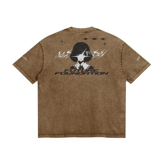 Future Foundation - Love (Brown) - Snow Wash Graphic Tee