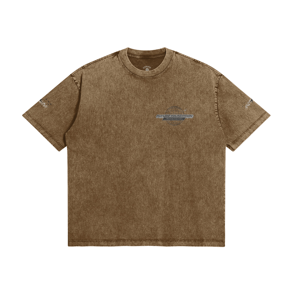 Future Foundation - Love (Brown) - Snow Wash Graphic Tee