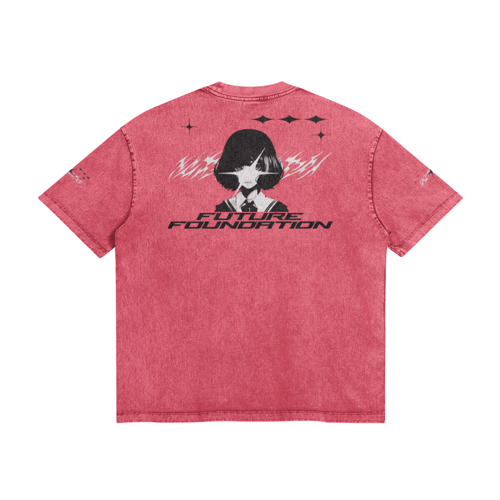 Future Foundation - Love (Watermelon Pink) - Snow Wash Graphic Tee