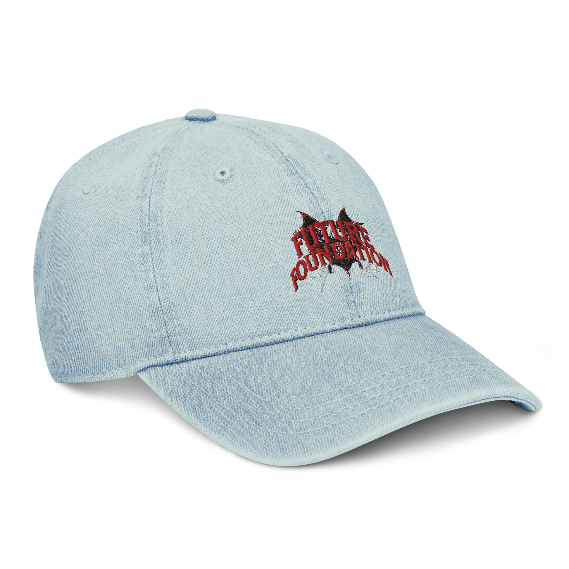 Future Foundation Bat - light blue Denim Hat right front 