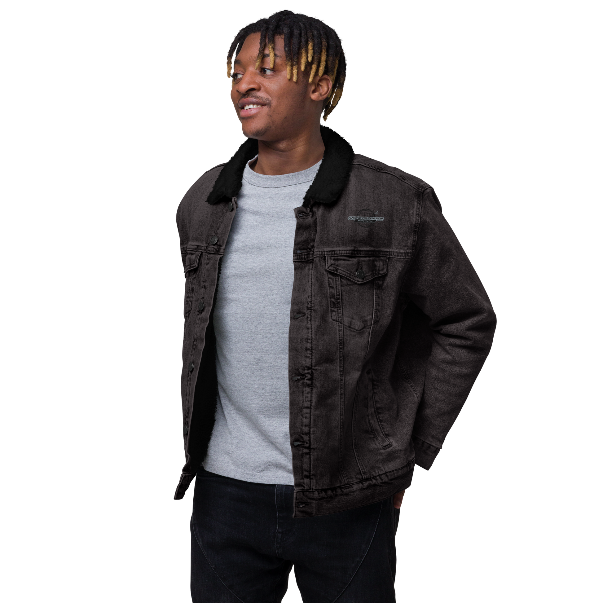 Future Foundation Bat - Denim Sherpa Jacket - Shane Milton